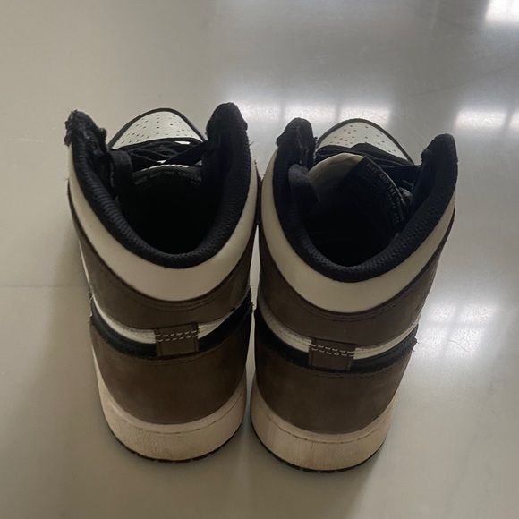 Nike Air High-Top Black and White Sneakers - Picture 6 of 16